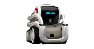 Render promocional oficial de Cozmo 2.0, robot blanco con orugas y pantalla facial.
