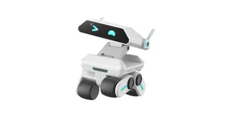 Render oficial del robot de compañía Yonbo X1 completo, con rostro de pantalla y base móvil.