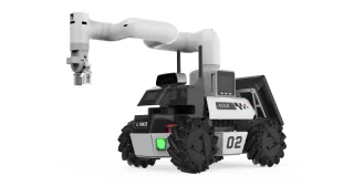 Render oficial de LIMO COBOT publicado por AgileX Robotics.