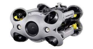 Render oficial de Chasing M2 S con sus propulsores y cámara frontal.