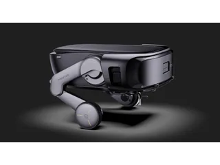 Render oficial del Saros Rover completo, con dos ruedas sobre patas articuladas.