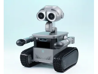 Render oficial del robot Zeroth W1 completo, con cabeza de pantalla y base de orugas.