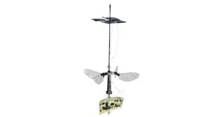 Fotografía de RoboBee X-Wing publicada por Harvard Microrobotics Lab.