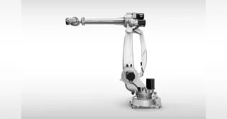 Imagen oficial del robot industrial Comau NJ-165-3.0 completo.