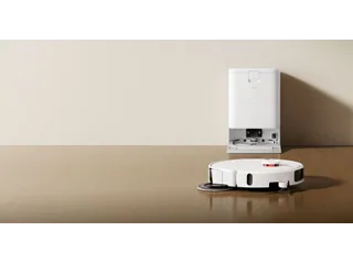 Imagen oficial de Xiaomi Robot Vacuum H50 Pro completo junto a su estación de mantenimiento.