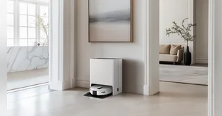 Imagen oficial de presentación del Samsung Bespoke AI Jet Bot Steam Ultra de 2026 en una vivienda.