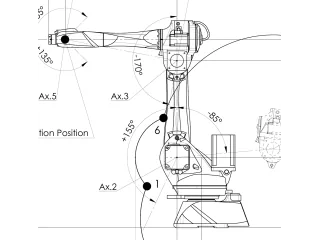 Vista completa del Racer-7-1.4 extraída del plano técnico oficial de Comau.