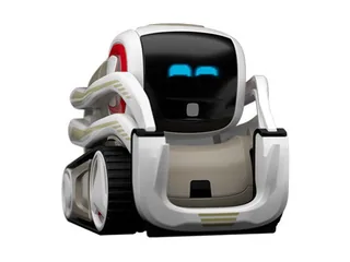 Render promocional oficial de Cozmo 2.0, robot blanco con orugas y pantalla facial.