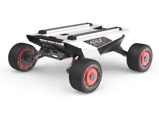 Render oficial de SCOUT MINI publicado por AgileX Robotics.