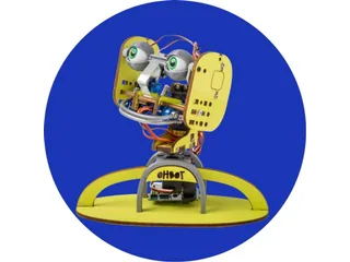 Imagen oficial de Xyloh con estructura amarilla y mecanismos de la cara visibles