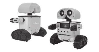 Powerman Rover ROB14 visto por delante y por detrás en el manual de Lexibook.