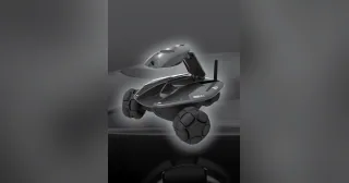 Render de Rovio incluido en el manual de WowWee, con la cámara elevada.