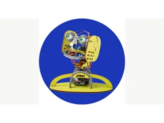 Imagen oficial de Xyloh con estructura amarilla y mecanismos de la cara visibles
