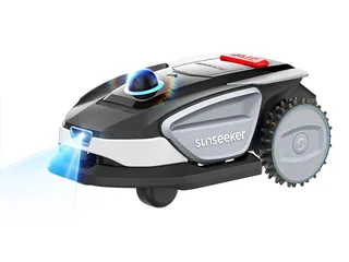Render oficial del cortacésped Sunseeker S4 completo.