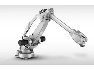 Imagen oficial del robot industrial Comau NJ-100-3.2 PRESS completo.