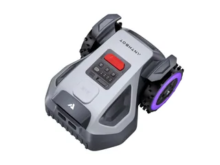 Render oficial del ANTHBOT M5 completo, con ruedas laterales y controles superiores.