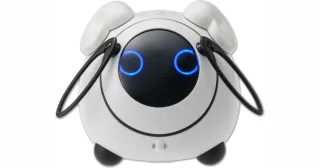 OHaNAS de Takara Tomy y NTT DOCOMO, con cuerpo blanco, pantalla circular y orejas.
