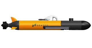 Render oficial de MARVEL de SEABER con la configuración de sonar lateral.