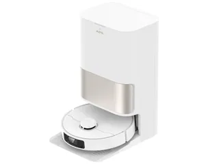 Render oficial del MOVA P10 Pro Ultra Gen2 blanco junto a su estación.