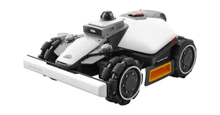 Render oficial del cortacésped MAMMOTION LUBA mini 2 AWD LiDAR completo.