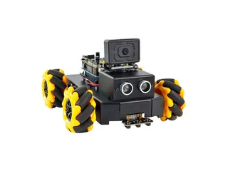 Imagen oficial del Roboduino V2 con ruedas Mecanum y cámara frontal.