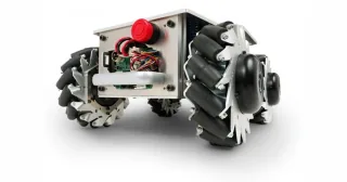 Fotografía oficial del robot Mecanumrover Ver.3.0 de Vstone.