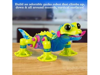 Imagen oficial del kit Geckobot 2.0 con forma de gecko.