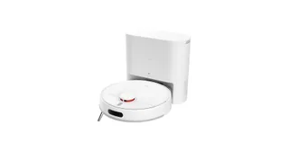 Render oficial del Xiaomi Robot Vacuum H40 con estación de vaciado.