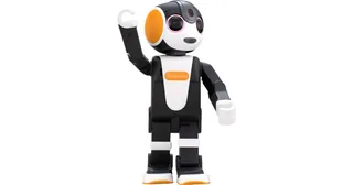 RoBoHoN Wi-Fi de Sharp de pie con sus brazos articulados