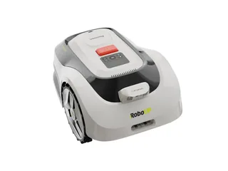 Render oficial del RoboUP Raccoon 2 SE con carcasa gris, ruedas y cámara frontal.