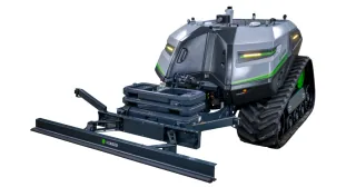 Render oficial del AgBot T2 7 SERIES publicado por AgXeed.