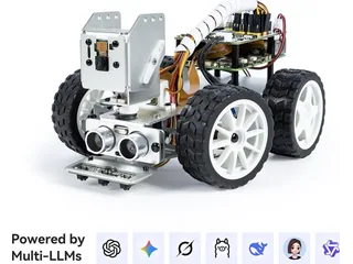 Coche PiCar-X de SunFounder con cámara y electrónica de control.
