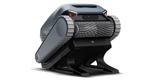 Render oficial de SMOROBOT Valor P20 completo junto a su base de carga.