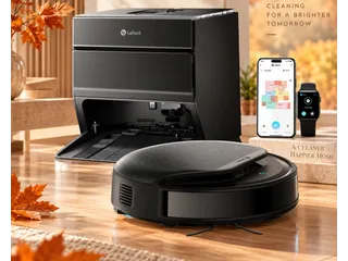 Imagen oficial de un Lefant M5 Pro completo junto a su estación y pantallas de control.