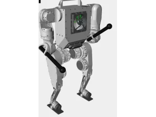 Render del Berkeley Humanoid en el vídeo de diseño del proyecto.