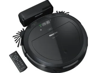 Miele Scout RX3 negro con base de carga y mando, según su ficha técnica.