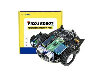 Imagen oficial del Yahboom Pico Robot con su placa y caja de kit.