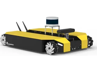 Plataforma Dingo de Clearpath Robotics con sensores y equipos montados sobre su base