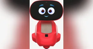Imagen oficial del Miko 3 rojo con pantalla facial sobre fondo claro.