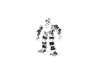 Humanoide TonyPi de Hiwonder con cámara sobre la cabeza.