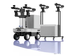 Render oficial de Modular ALOHA publicado por AgileX Robotics.