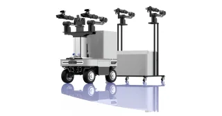 Render oficial de Modular ALOHA publicado por AgileX Robotics.