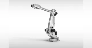 Imagen oficial del robot industrial Comau NJ-110-3.0 completo.
