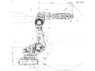 Vista completa del N-220-2.7 extraída del plano técnico oficial de Comau.