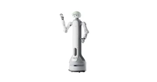 Render oficial del SwitchBot Onero H1 con base de ruedas, dos brazos y cabeza.