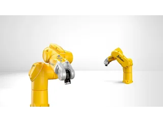 Brazo industrial Stäubli TX2-40 amarillo con seis ejes