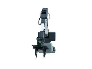 Imagen oficial del myArm M750 negro, con sus articulaciones y pinza paralela visibles.