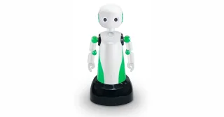 Fotografía oficial del robot Robovie-R4 de Vstone.
