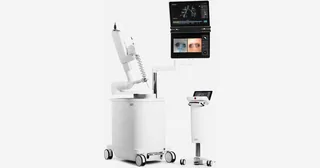 Sistema Ion de Intuitive con torre, consola y catéter para broncoscopia