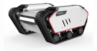 Render oficial de BUNKER MINI 2.0 publicado por AgileX Robotics.